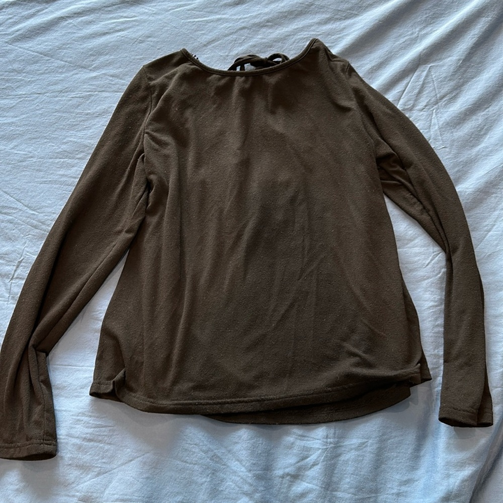 Black long sleeve with cute cut out in the back